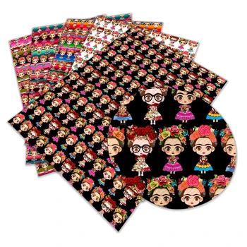 

New Mexico Style Pattern A4 22x30cm Printed Synthetic Faux Leather for for Patchwork DIY Accessories L311 L312