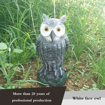 

Garden Protection Fake Realistic Repellent Scarecrow Wind Action Pest Control Ornaments Bird Scarer Yard Owl Decoy