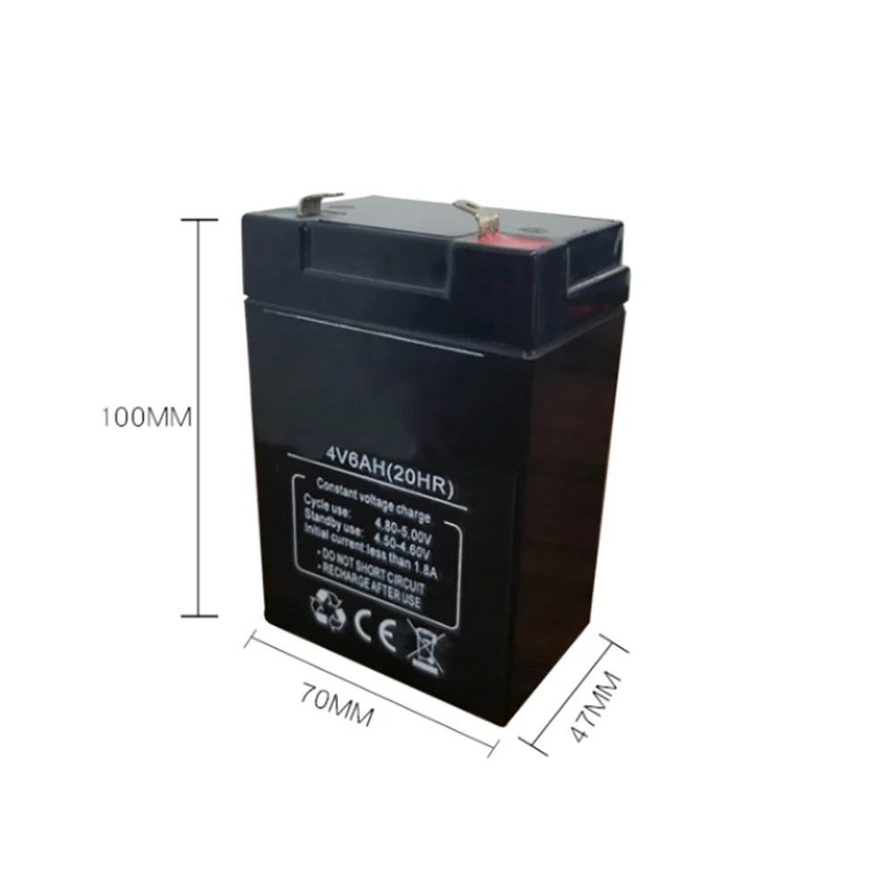 4V6AH lead-acid Battery 4V 5AH 6AH Backup Power For Emergency Light Children Toy Car electronic scale Accumulator Replacement