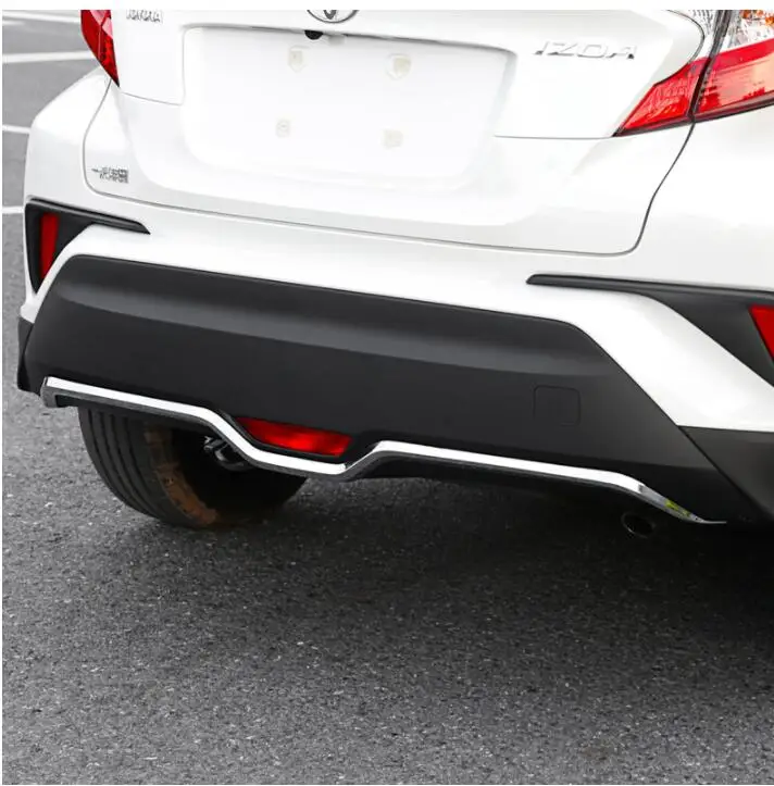 Задняя панель накладка применяется только для Toyota IZOA украшения заднего бампера, ABS Материал яркая полоса IZOA внешняя модификация украшения