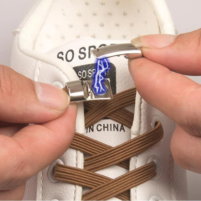 

Magnetic Shoelaces Elastic No Tie Shoe Laces Kids Adult Unisex Flat Sneakers Shoelace Quick Lazy Laces Strings 1Second Locking