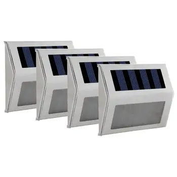 

6 LED Solar Light Stainless Steel Solar Power Garden Light Waterproof Outdoor Energy Saving Courtyard Garden Lamp