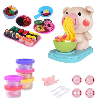 

Simulated Cartoon Pig Noodles Machine Child Pretend Role Play Simulated Kitchen Pasta Machine Kit Classic Kids Educational Toy