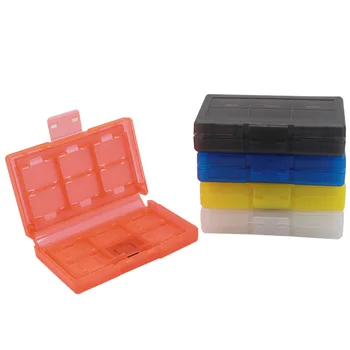 

24 in 1 new game card box Portable Black Blue White yellow red 5 colour Game Cards Storage Case For Nintendo Switch