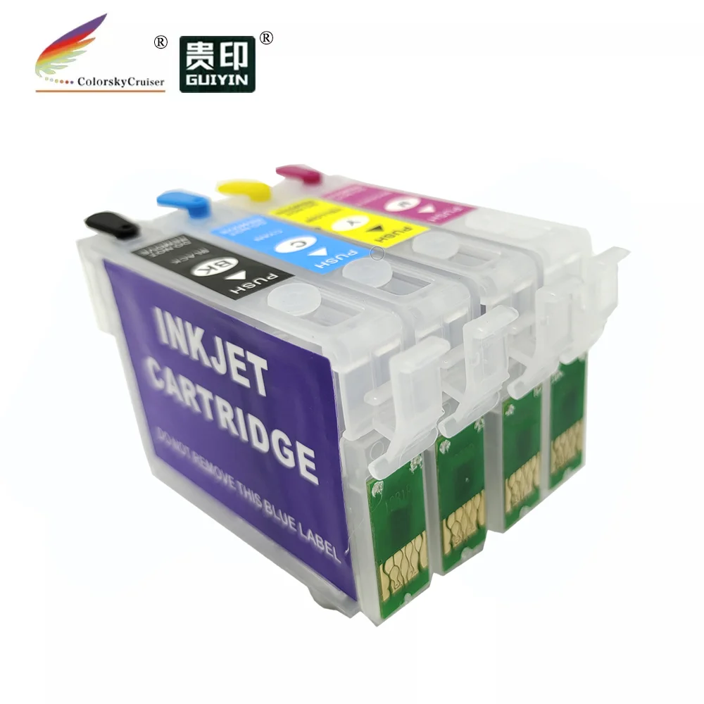 (RCE-911N) Заправляемый картридж с чернилами для Epson Stylus TX101 T21 TX110 TX210 C91 TX111 TX610 T0911N T0912N