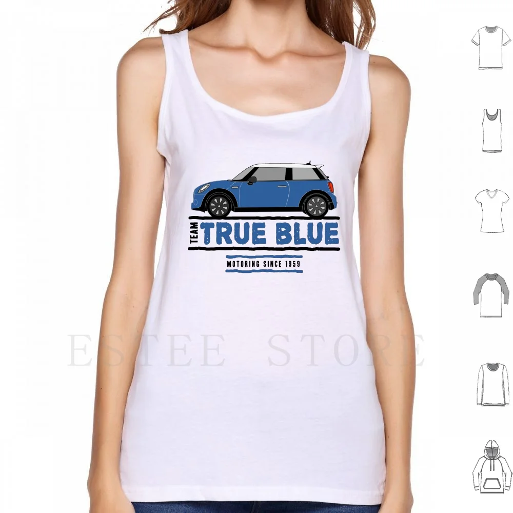 F56 Mini Team True Blue Canotte Gilet Senza Maniche F56 Mini Cooper True Blue Blue Racing Motoring Motor R56