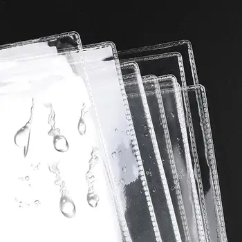 

1PC Waterproof Transparent PVC Zipper Bag File Folder Store School Document Bag Filing Office Supplies Stationery Bag V7C4