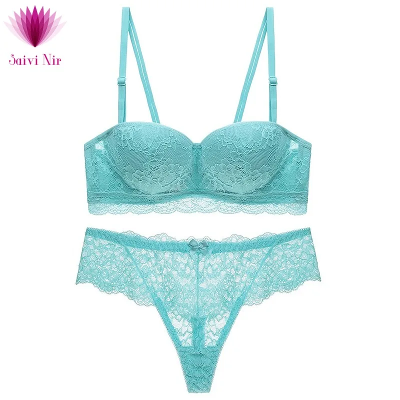 

Bra Set Sexy Bra Set Anti-slip Latex Strapless 1/2 Cup Cup Underwear Wipe Chest Push Up Bra Set Lingerie Bras Women Lingerie