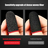 Kontroler do gier Finger Sleeve rękawice odporne na pot oddychające palce do gier mobilnych nakładki na palce z ekranem dotykowym 5