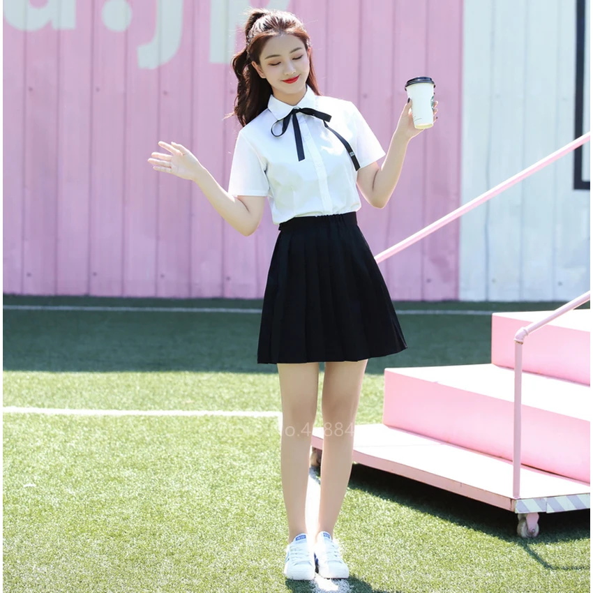 Школьная форма в японском стиле аниме для колледжа Женская юбка Корейском