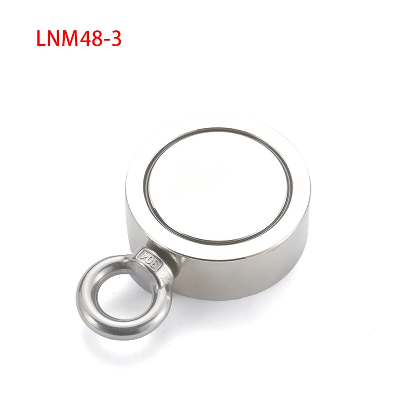 Strong Neodymium Magnet Double Side Search Magnet Hook Super Power Salvage Fishing Magnetic D48 D94MM