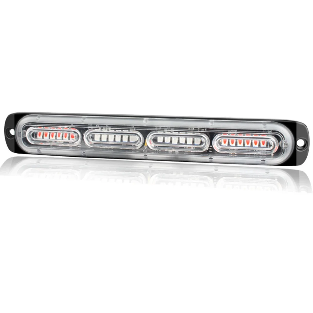1 шт. DC12 24V 72 Вт 2835 Янтарный Белый 24LED автомобильный Грузовик аварийный Маяк