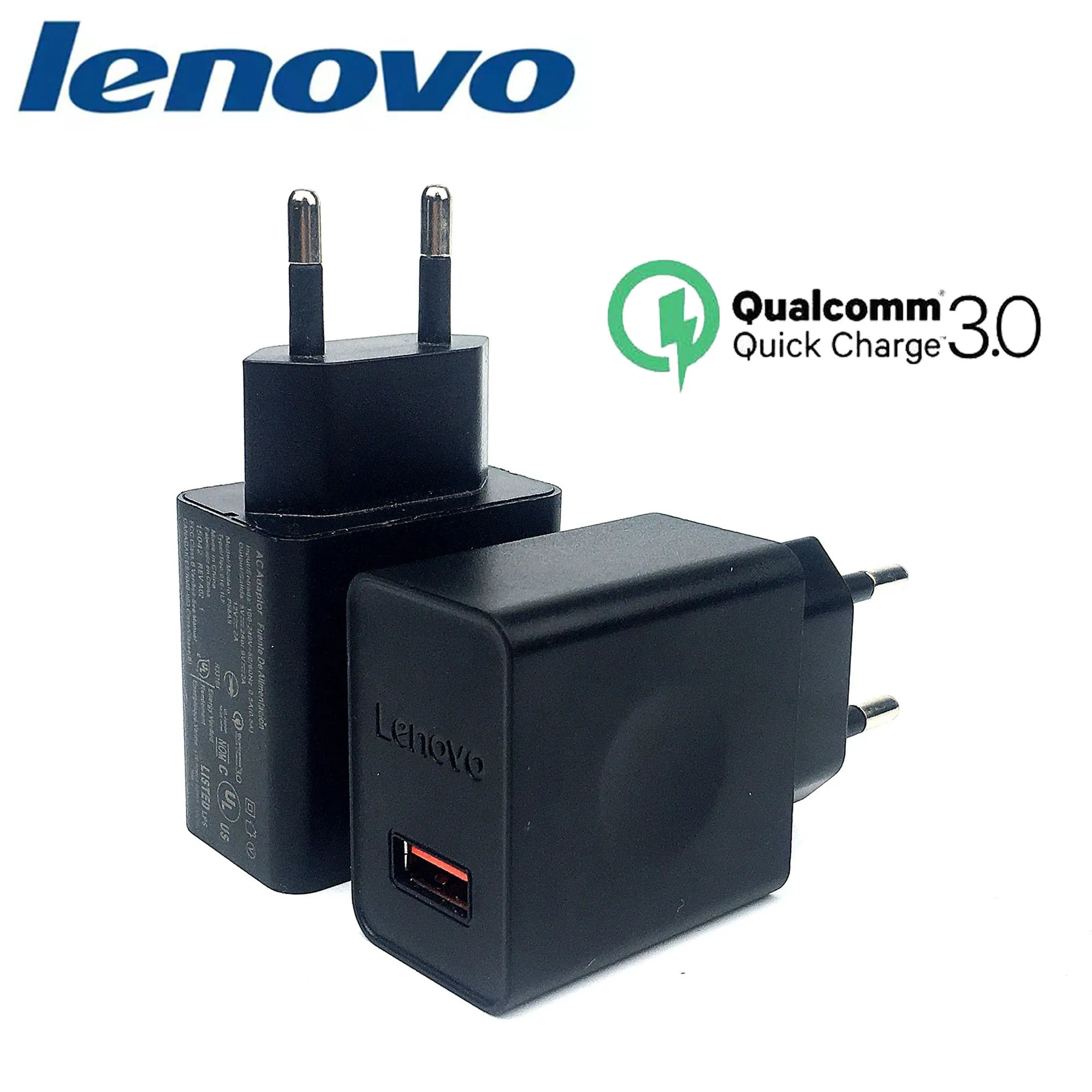 Оригинальное быстрое зарядное устройство Lenovo 12 В/2 А QC 3 0 USB адаптер переменного
