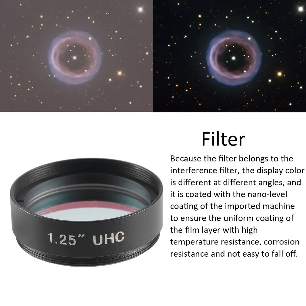 Filter 1.25 telescope filter for Astronomy Telescope Monocular Eyepiece Observations of Deep Sky Object
