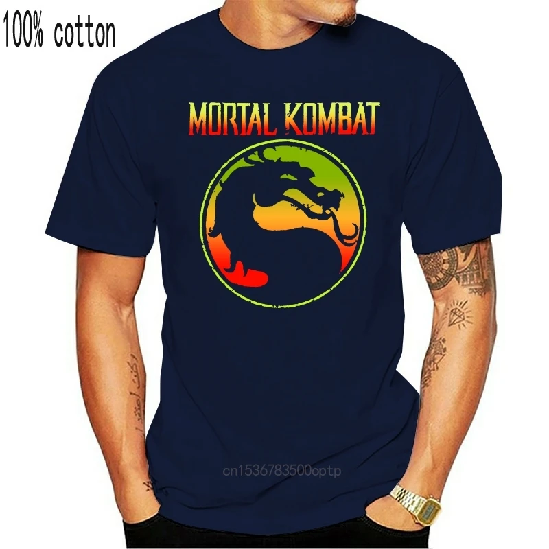 Футболки 2019 брендовая одежда облегающая с принтом Mortal Kombat Лицензированная