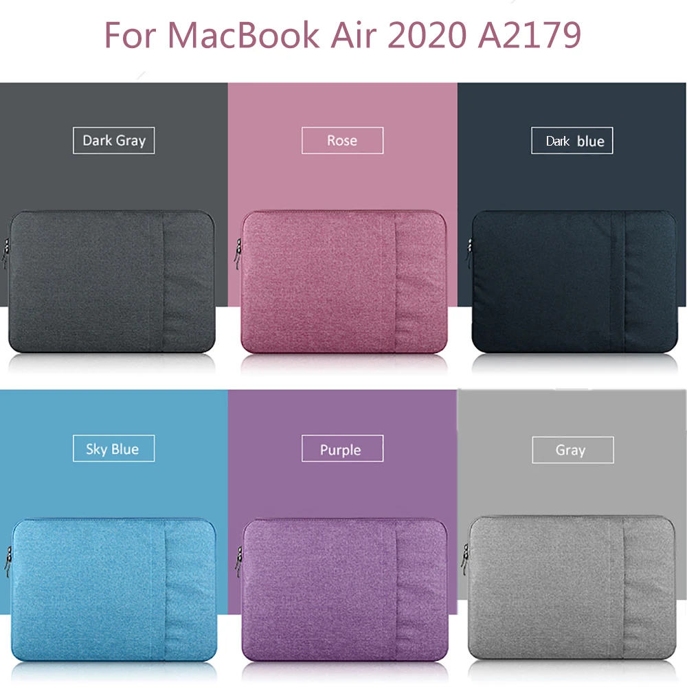 Borse Per Laptop Per Apple Macbook New Air 13 Touch Id 2020 Modello A2179 Borsa Morbida In Denim Per Mac New Air A1932 2018 Cover