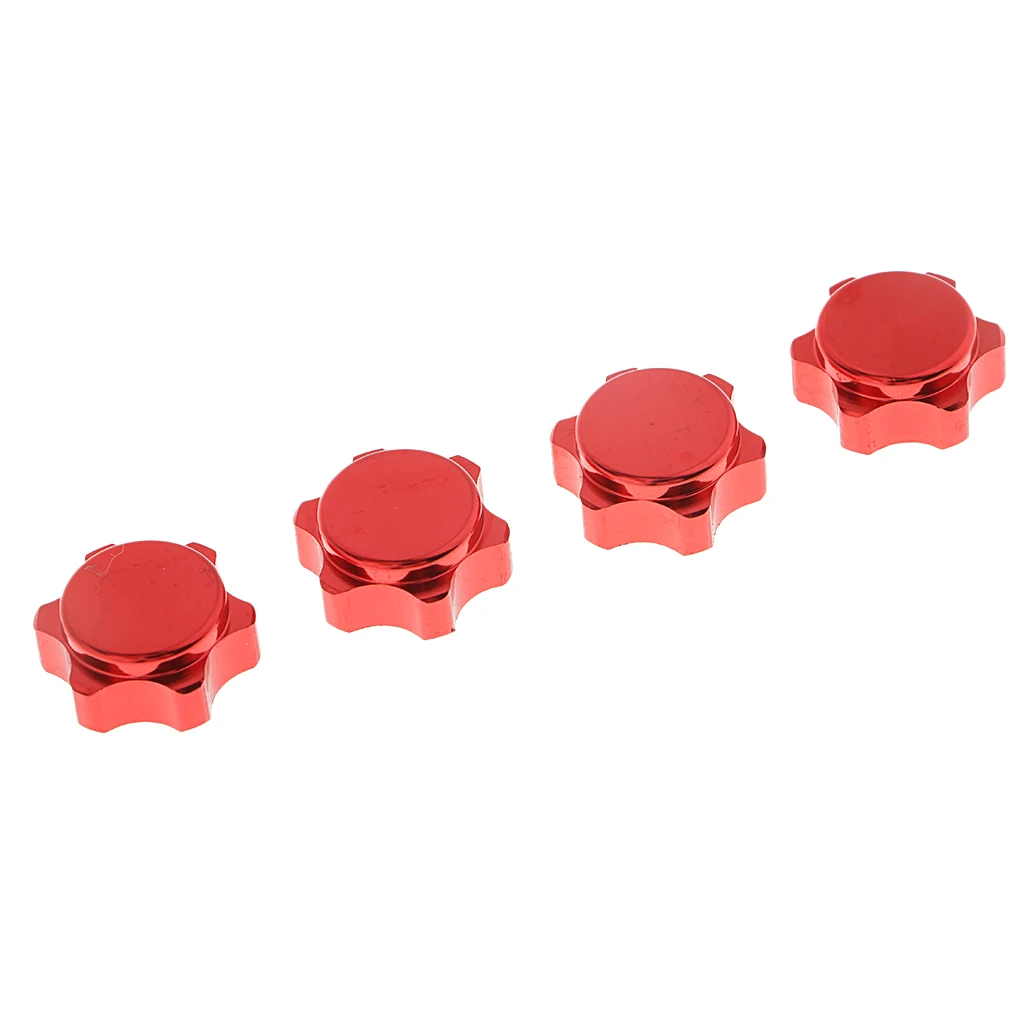 4Pcs Aluminum Wheel Hub 17mm Hex Nut for  2.0 2.0T 3.0 3.0E 1/8 RC Car
