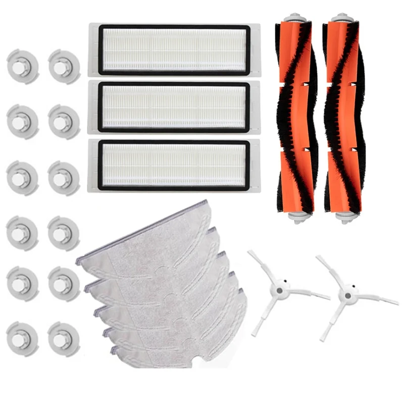 free shopping!!!- Accessories Kits for Xiaomi Roborock S50 S51 E20 S5
Roborock Robot Vacuum Parts Filter Side Brush Roll Brush Mop Cloth