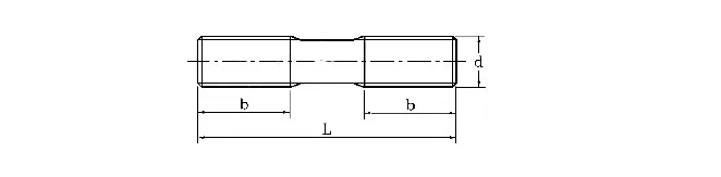 2 шт./лот M6 M8* 30/35/40/45/50/60/70/80/90/100 метрических из нержавеющей стали с двойным резьбовым стержень серьги-гвоздики