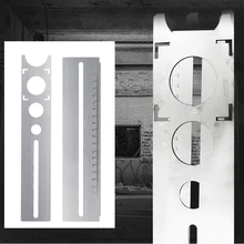 Портативный Универсальный Регулируемый Инструмент вспомогательный мраморный Пробивной направляющий нержавеющий керамическая плитка пол отверстие локатор нержавеющая сталь