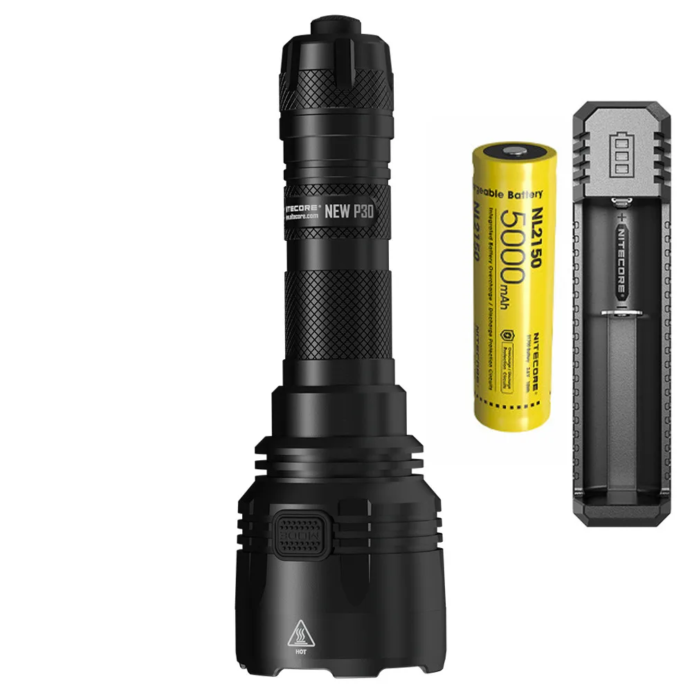 NITECORE, новинка, P30, уличный светильник-вспышка, XP-L, HI V3, Макс., 1000 люмен, длинный луч, 618 м, охотничий фонарь, спортивный светильник - Испускаемый цвет: NEW P30 NL2150 UI1