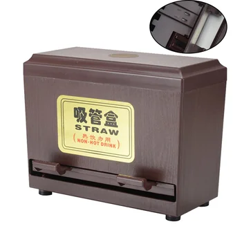 

Push-type Automatic Straw Box Convenient Straw Case Practical Pipette Storage Container for Milk Tea Shop Cafe