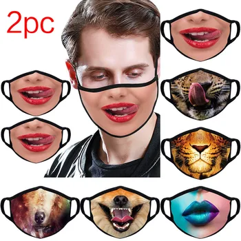 

2PCS Unisex Cycling facemask women men Adult Washed Reusable Maska Breathable Outdoor working Face Cover Mascarillas #K35