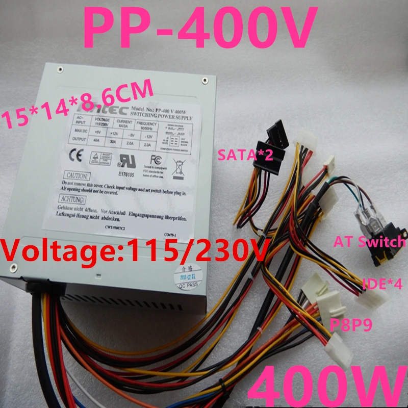 Блок питания для Antec на P8 P9 400W блок питания PP-400V