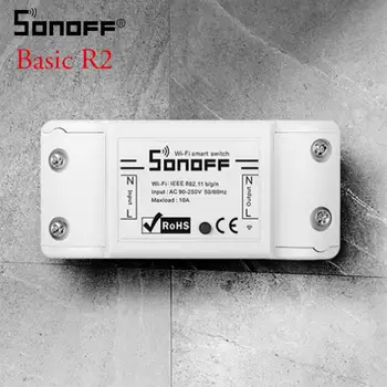 

ITEAD Sonoff Basic R2 /Dual R2 Smart DIY WiFi Switch Smart Home Wireless Smarthome Voice Timing Switch Work With Alexa eWeLink