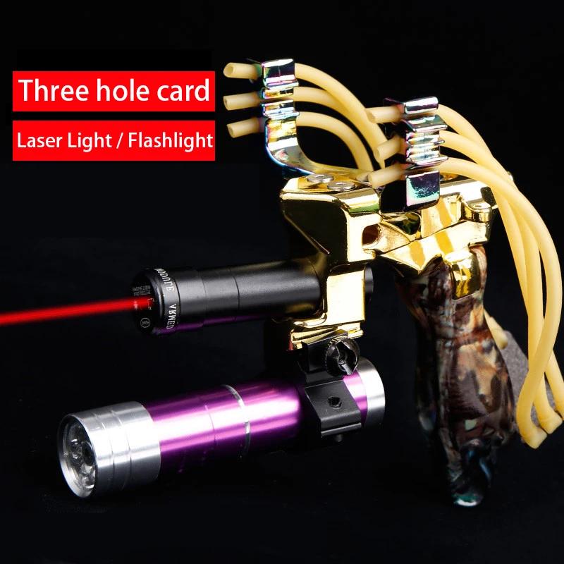 Мощная Рогатка из сплава катапульта лазерный Высокоточный лук Профессиональные