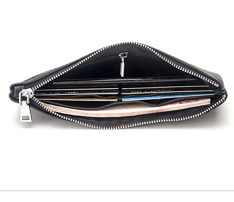 Baellerry длинный мужской кошелек из натуральной кожи высокого качества на молнии кошелек с отделением для монет сумка для мужчин