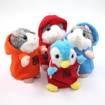 

Repeat What You Said In Rap Talking Hamster Plush Toy Electronic Animal Doll New