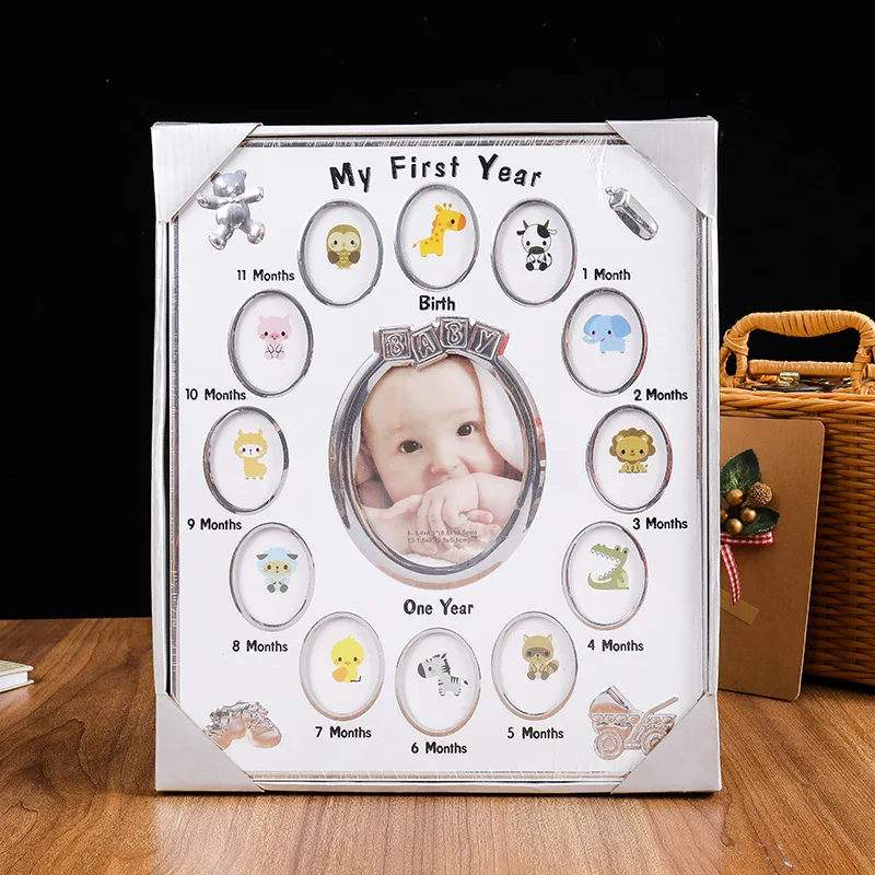 

First-year Photo Frame Child Growth Record Creative Commemorative Photo Frame 12 Months My First Year Home Decoration Ornaments