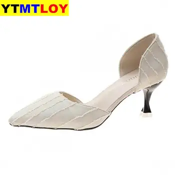 

2019 Women Pumps Fashion High Heels Shoes Woman Pointed Wedding Shoes Sexy Classic Pumps thin heels Office Female Shoes Stiletto
