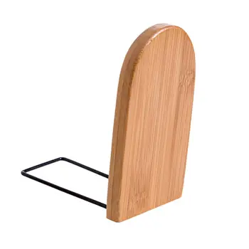 

1PC Bamboo Bookends Book Block Retractable Book Organizer Book Frame Desktop Book Storage Rack School Office Supply