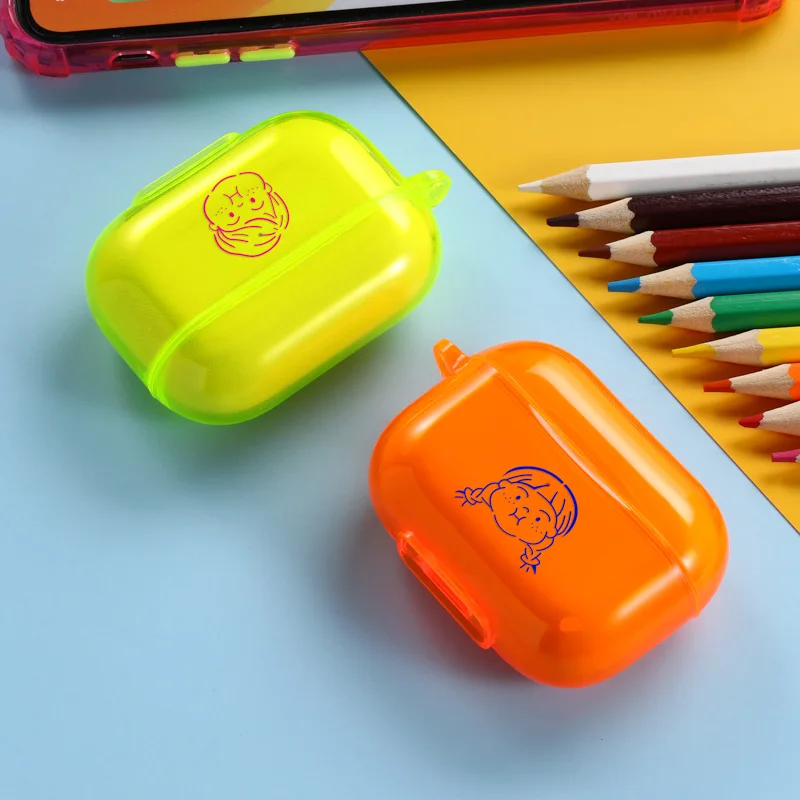 

Candy Color For AirPods Pro Case Cover For AirPods 3 Earphone Case Protector For Airpods Pro Charging Box Luminous Coque