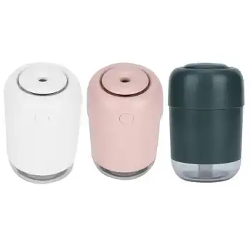 

120mL Mini Humidifier Ultrasonic Air Humidifier Purifier For Home Car Aroma Essential Oil Diffuser Cool Mist Maker with LED Lamp