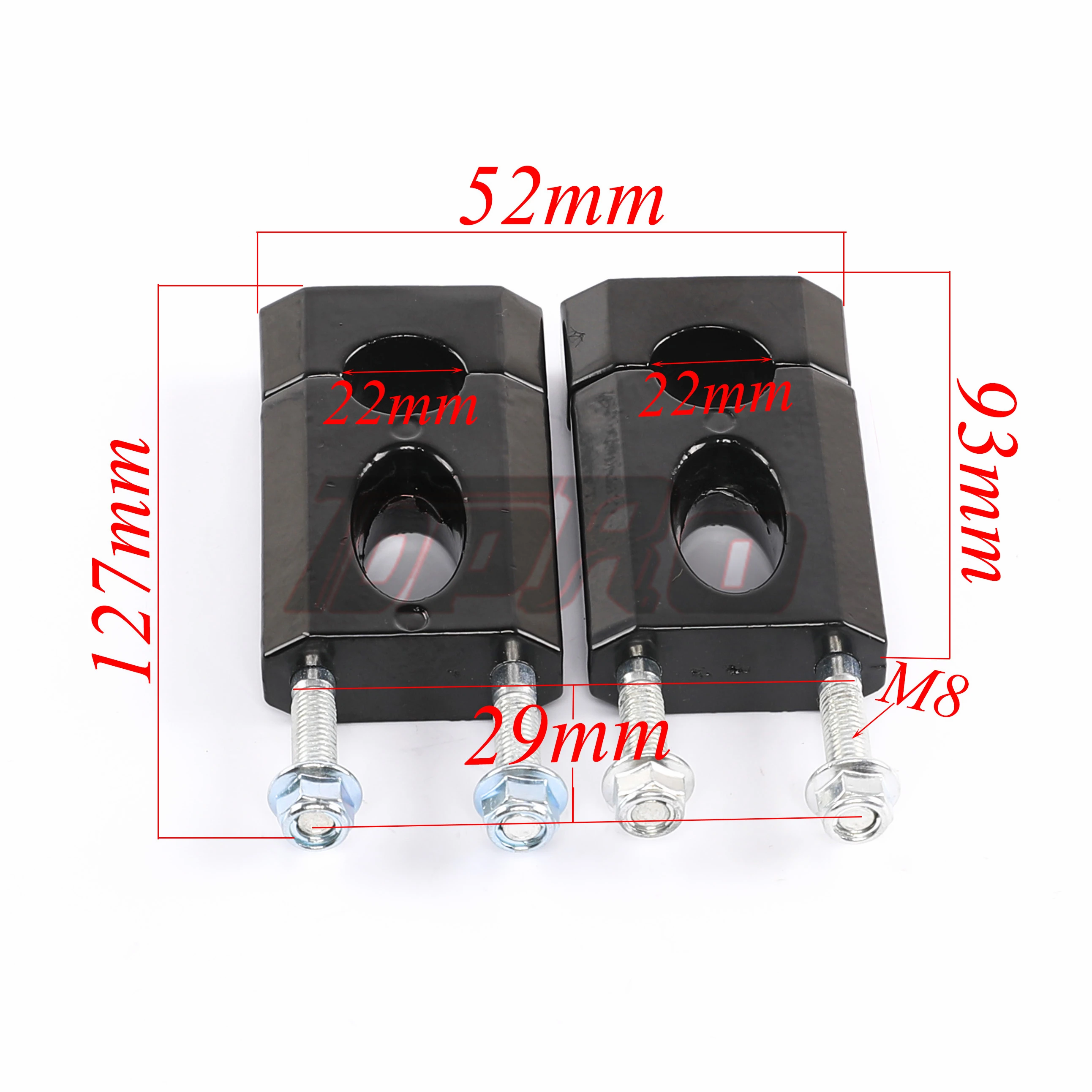 TDPRO 7/8 ''22 мм руль крепление Зажимы Бар стояки для 50 110 125cc велосипед грязи Honda CRF50 XR50 TTR50 KLX110 Yamaha Suzuki