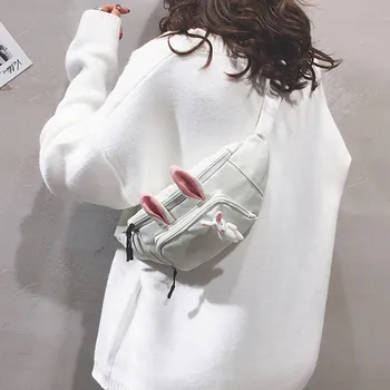 

waist pack running sports Waist Lovely Character Bear Rabbit Leisure bag Shoulder Chest Bags fanny pack waist bag #G2