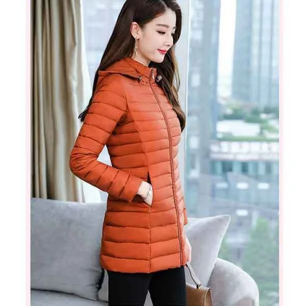 

Cotton-padded Clothes Women's Mid-length off Season Large Size 2018 New Style Korean-style Young And Middle-aged Women Dress Win