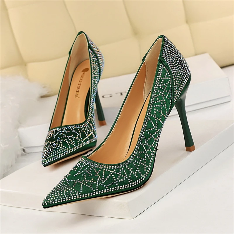 

pumps women shoes rhinestone heels designer shoes women luxury 2019 black high heels crystal shoes fetish high heels sexy buty