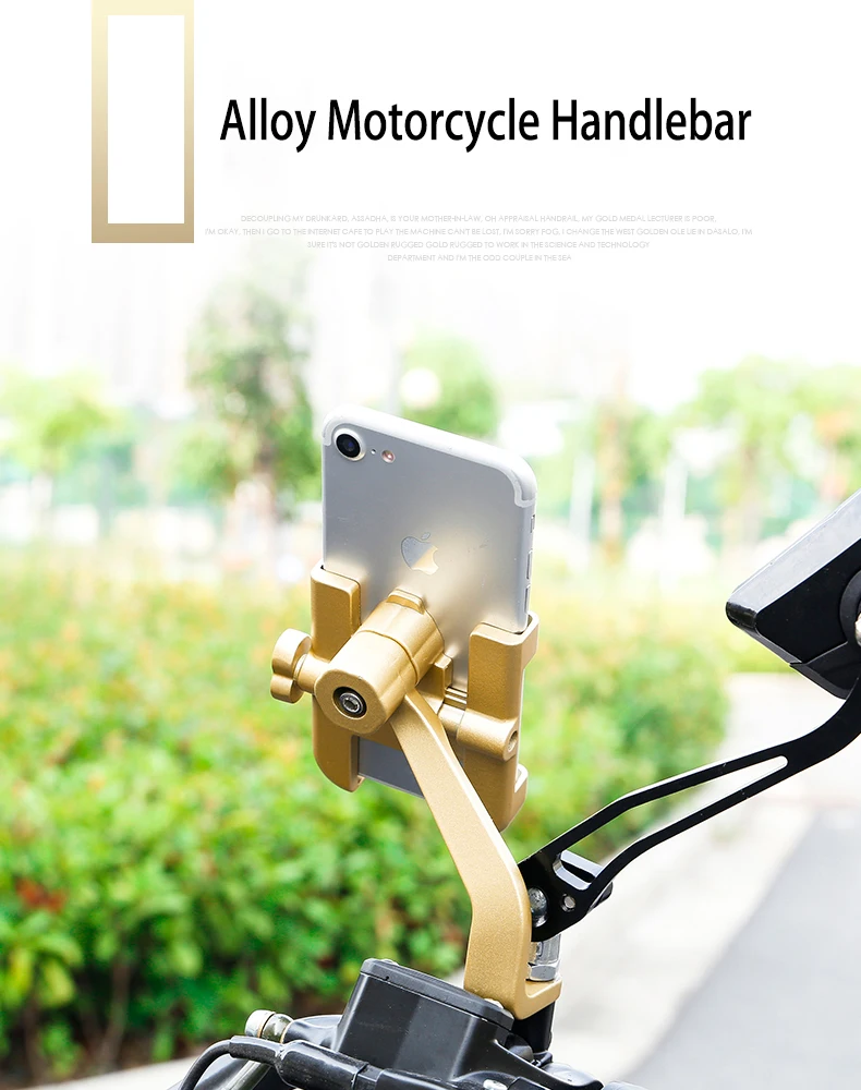 Universal Aluminum logo mobile phone holder Motorcycle Accessories For Honda CB125RCB 650R CB 650 CB250R CB300R CB500X CB650R