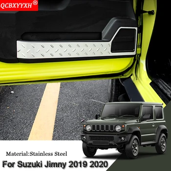 

Car Styling Stainless Steel Car Door Side Edge Anti-kick Sequins Cover Protection Auto Accessories For Suzuki Jimny 2019 2020