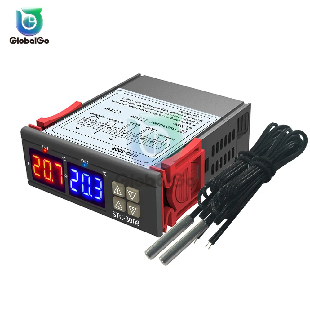 Digital MH1210W 90~250V//STC-1000 110-220V Temperature Controller Thermostat