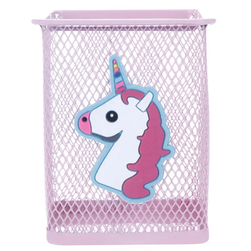 Kawaii розовый единорог кактус Фламинго 1 шт. офисный дом коробка для хранения управление чехол Подставка для ручек и карандашей подставка студенческие канцелярские принадлежности