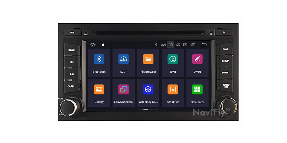 NaviFiy 7 дюймов Android 9,0 автомобильный DVD мультимедийный плеер для Seat Leon- 4 Гб ОЗУ 64 ГБ Автомобильный видео радио Поддержка DVR wifi gps