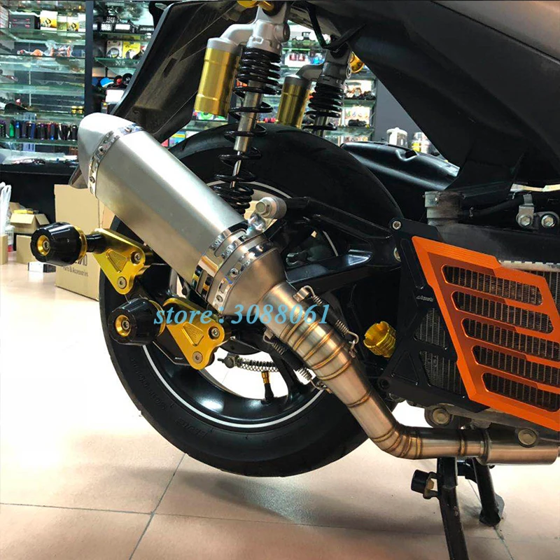 Slip On For Yamaha Nvx 155 Aerox155 Motorcycle Exhaust Escape Scooter Modified Stainless Steel Front Link Pipe Without Muffler Exhaust Exhaust Systems Aliexpress