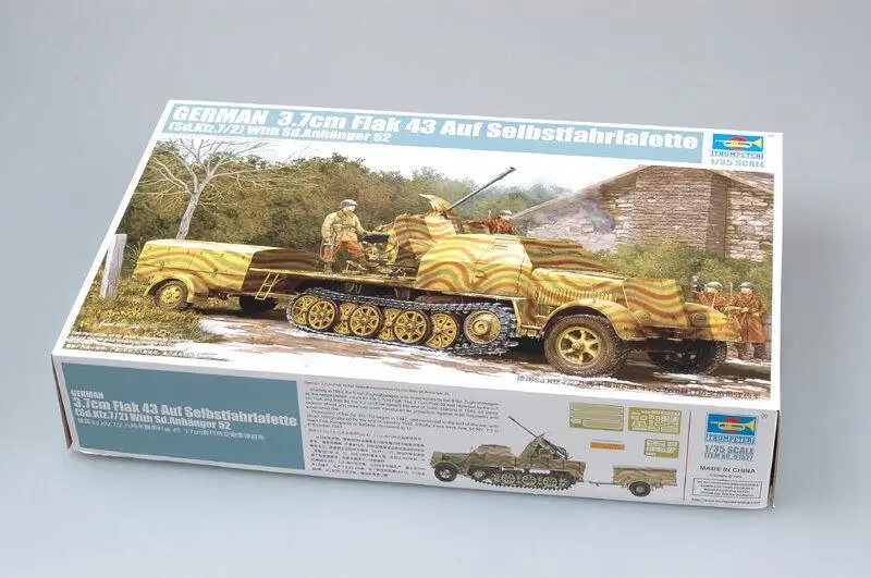 

Trumpeter 01527 1/35 Немецкий 3,7 см Flak 43 Sd.Kfz.7/2 набор моделей
