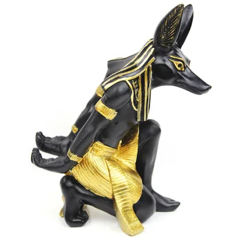 

Egyptian Bottle Countertop Wine Holder for Table Modern Anubis Art Statue Design Wine Bottle Storage Rack Perfect Wine Holder