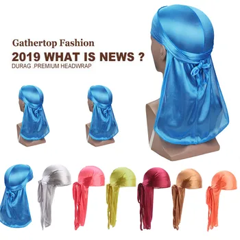 

Solid Unisex Beanie Autumn Warm Cap Men/Women Silk Polyester Bandana Hat Durag Rag Tail Headwrap Headwear Gift Beanies Bonnet